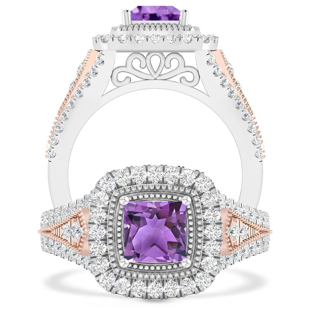 White Gold - Amethyst