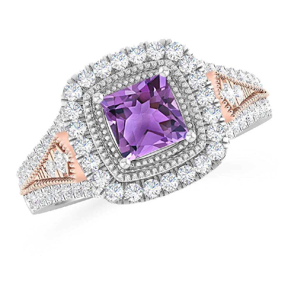 White Gold - Amethyst