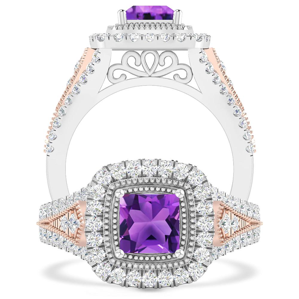 White Gold - Amethyst