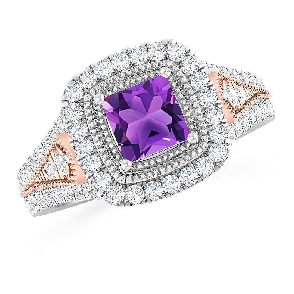 White Gold - Amethyst