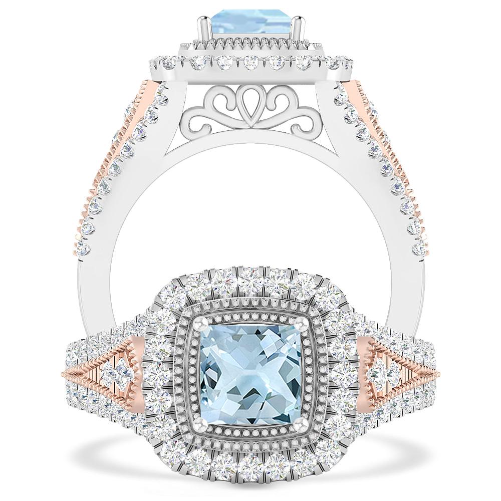 White Gold - Aquamarine