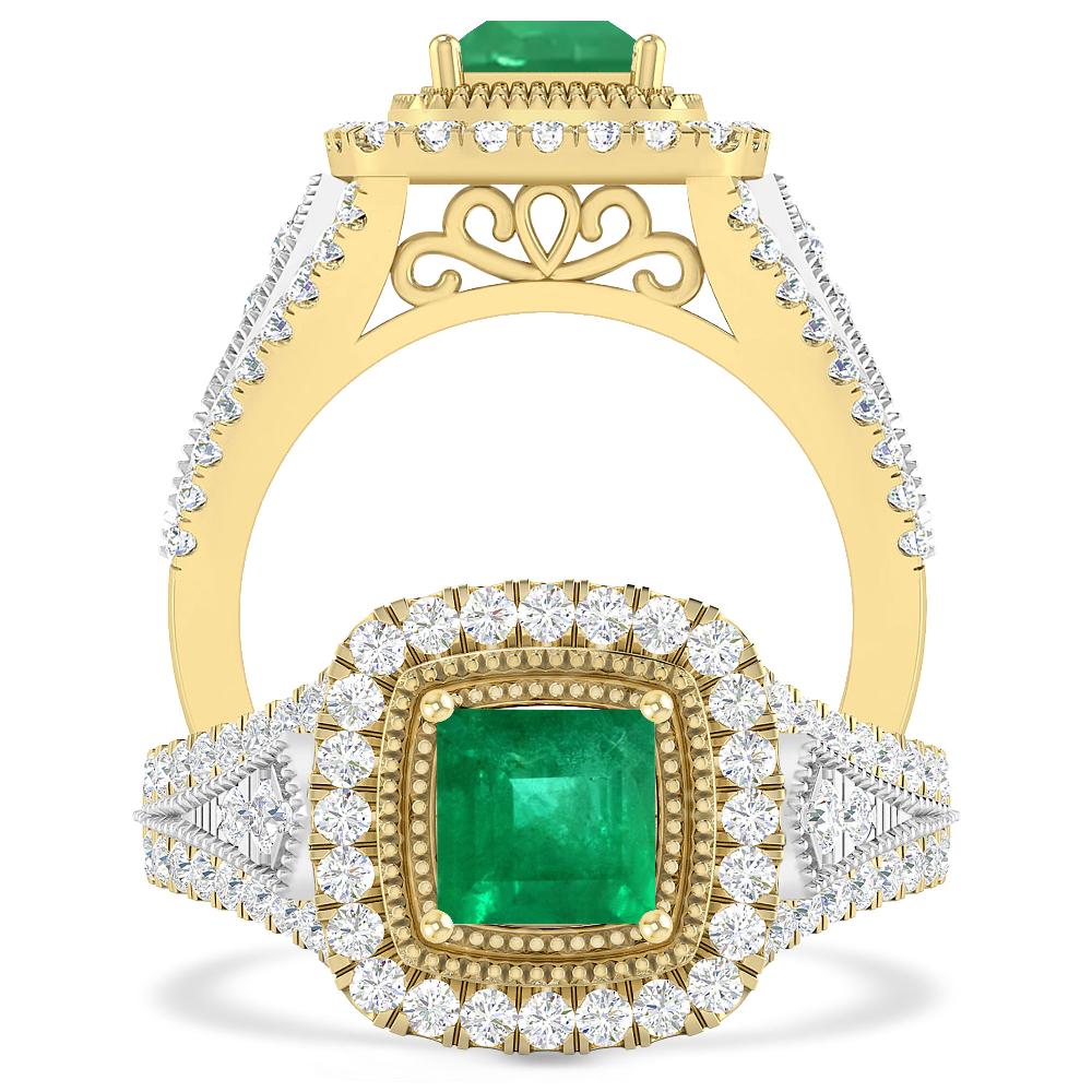 Yellow Gold - Emerald