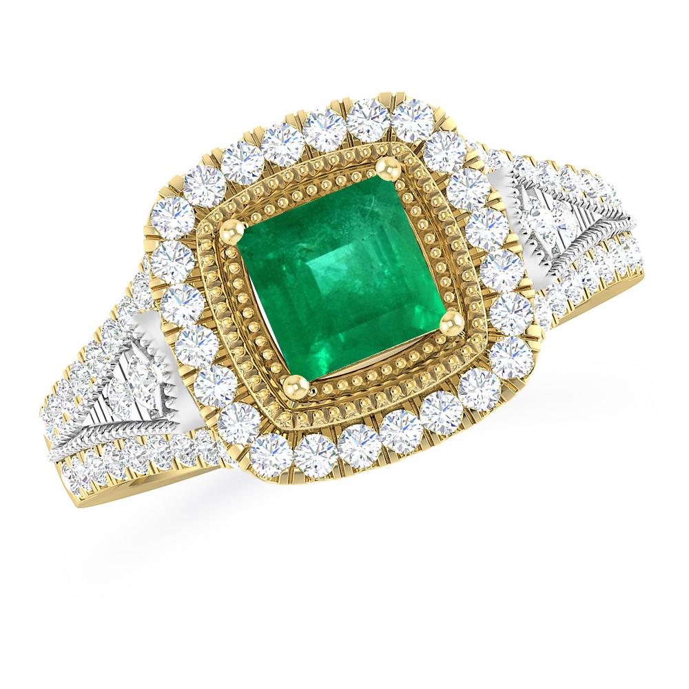 Yellow Gold - Emerald