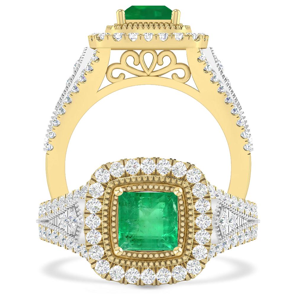 Yellow Gold - Emerald
