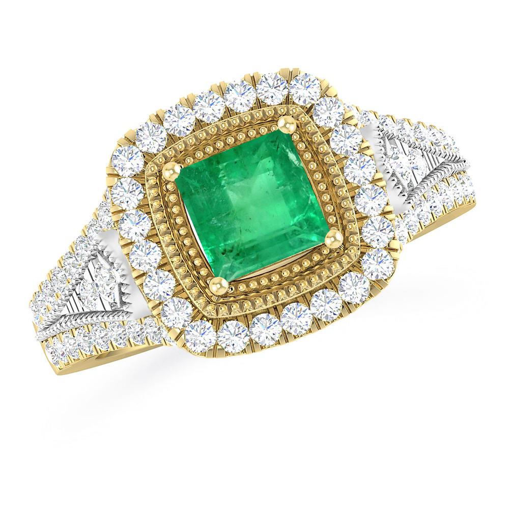 Yellow Gold - Emerald