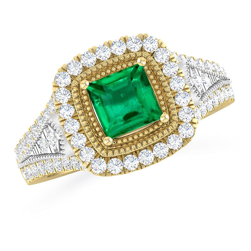 Yellow Gold - Emerald