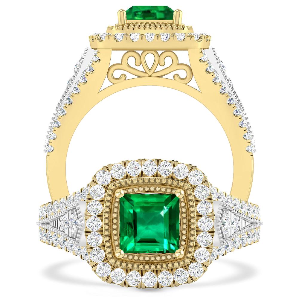 Yellow Gold - Emerald