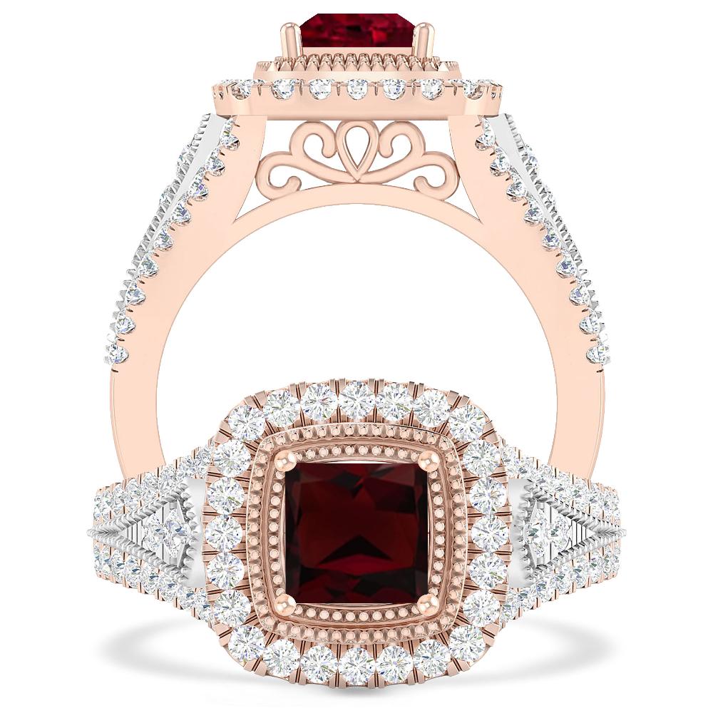 Rose Gold - Garnet