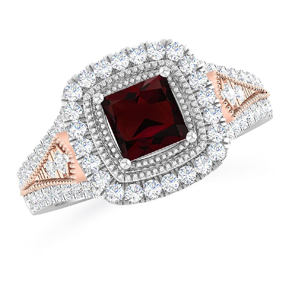 White Gold - Garnet