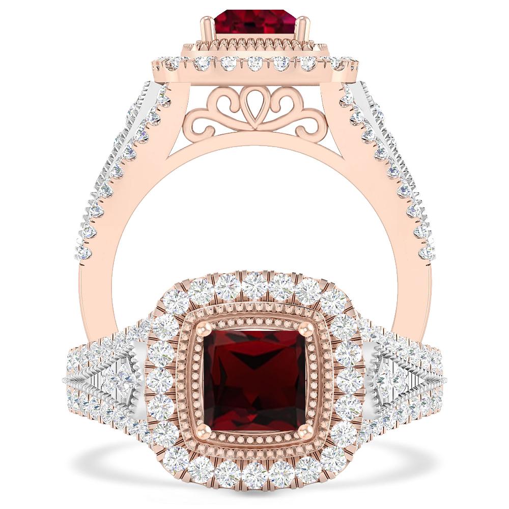 Rose Gold - Garnet