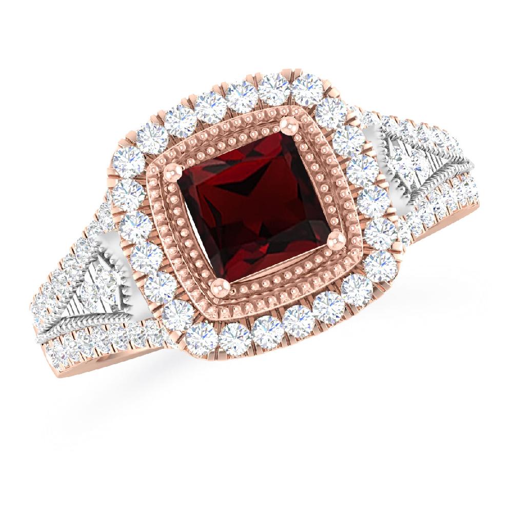 Rose Gold - Garnet