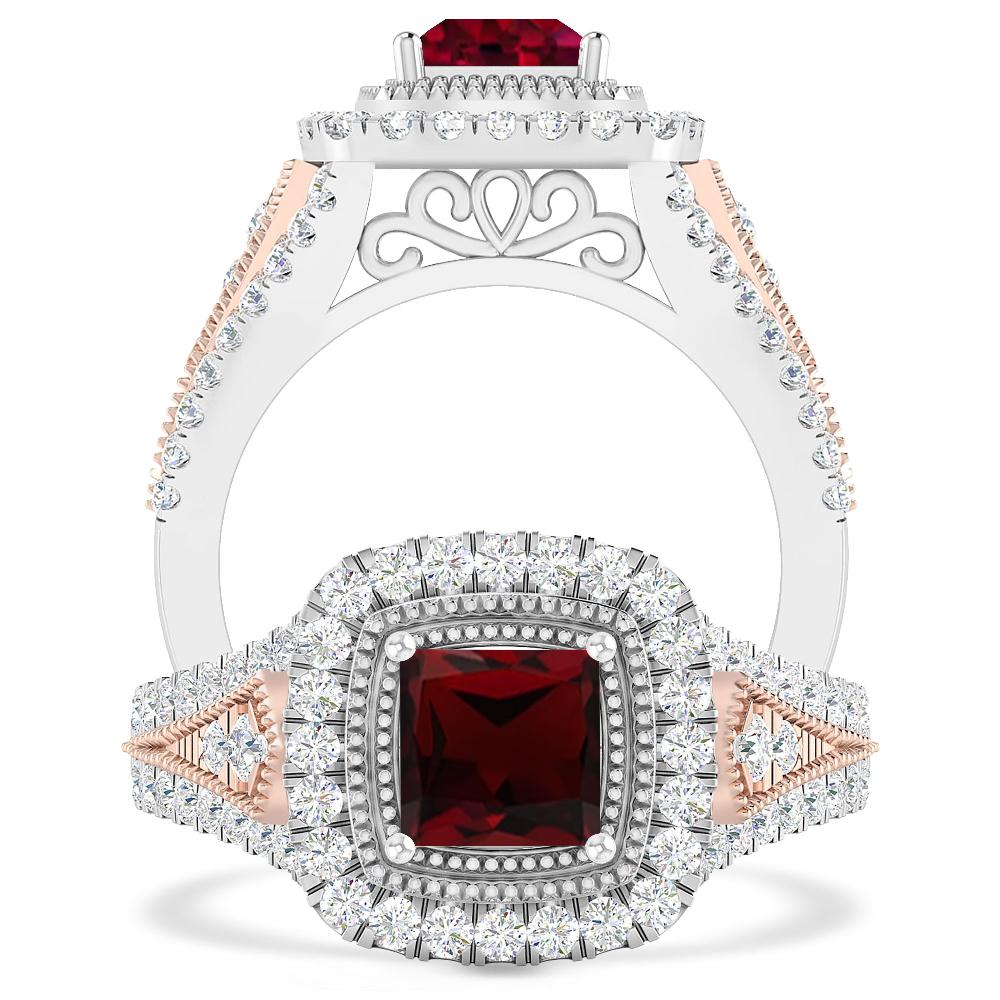 White Gold - Garnet