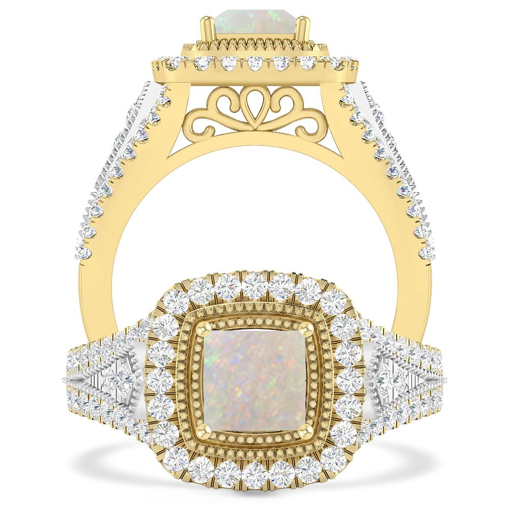 Yellow Gold - Opal