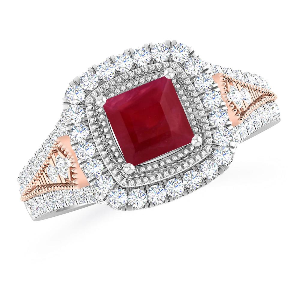 White Gold - Ruby