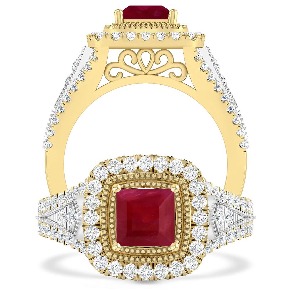 Yellow Gold - Ruby