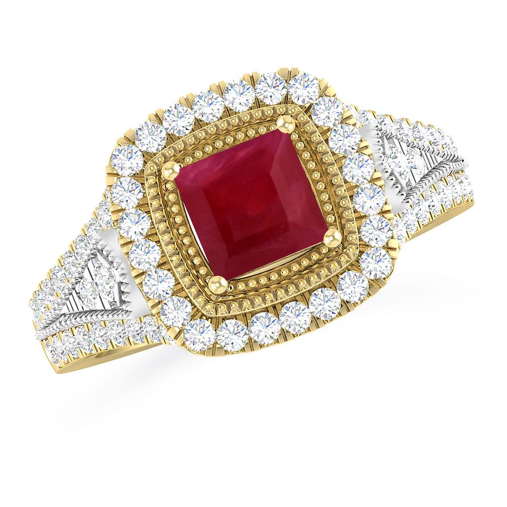 Yellow Gold - Ruby