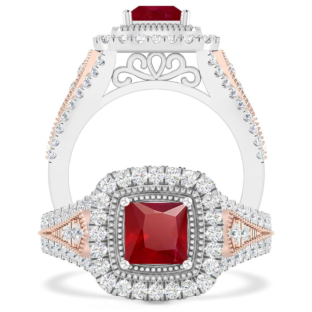 White Gold - Ruby