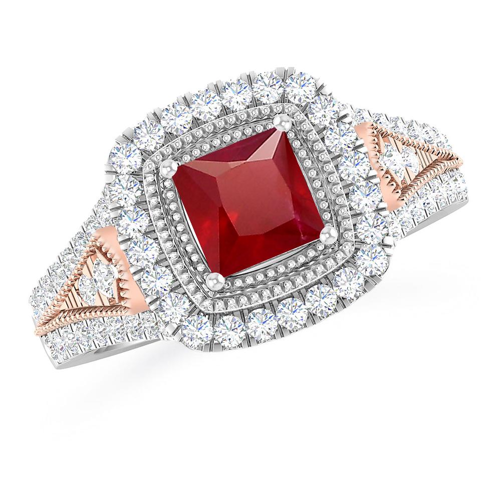 White Gold - Ruby