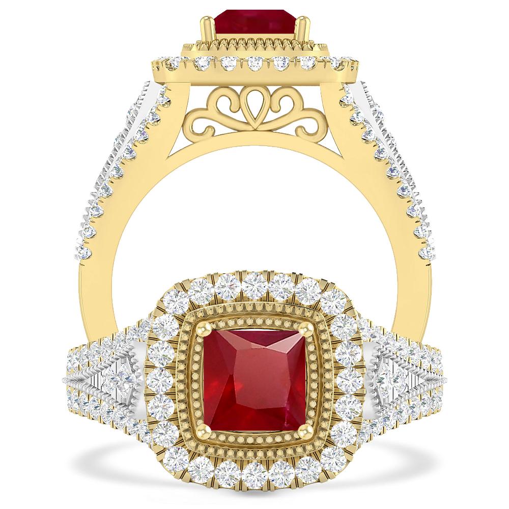 Yellow Gold - Ruby