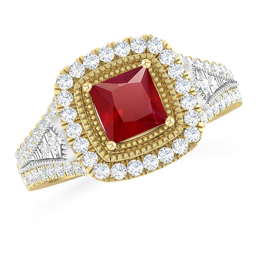 Yellow Gold - Ruby