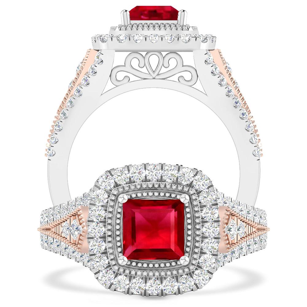 White Gold - Ruby