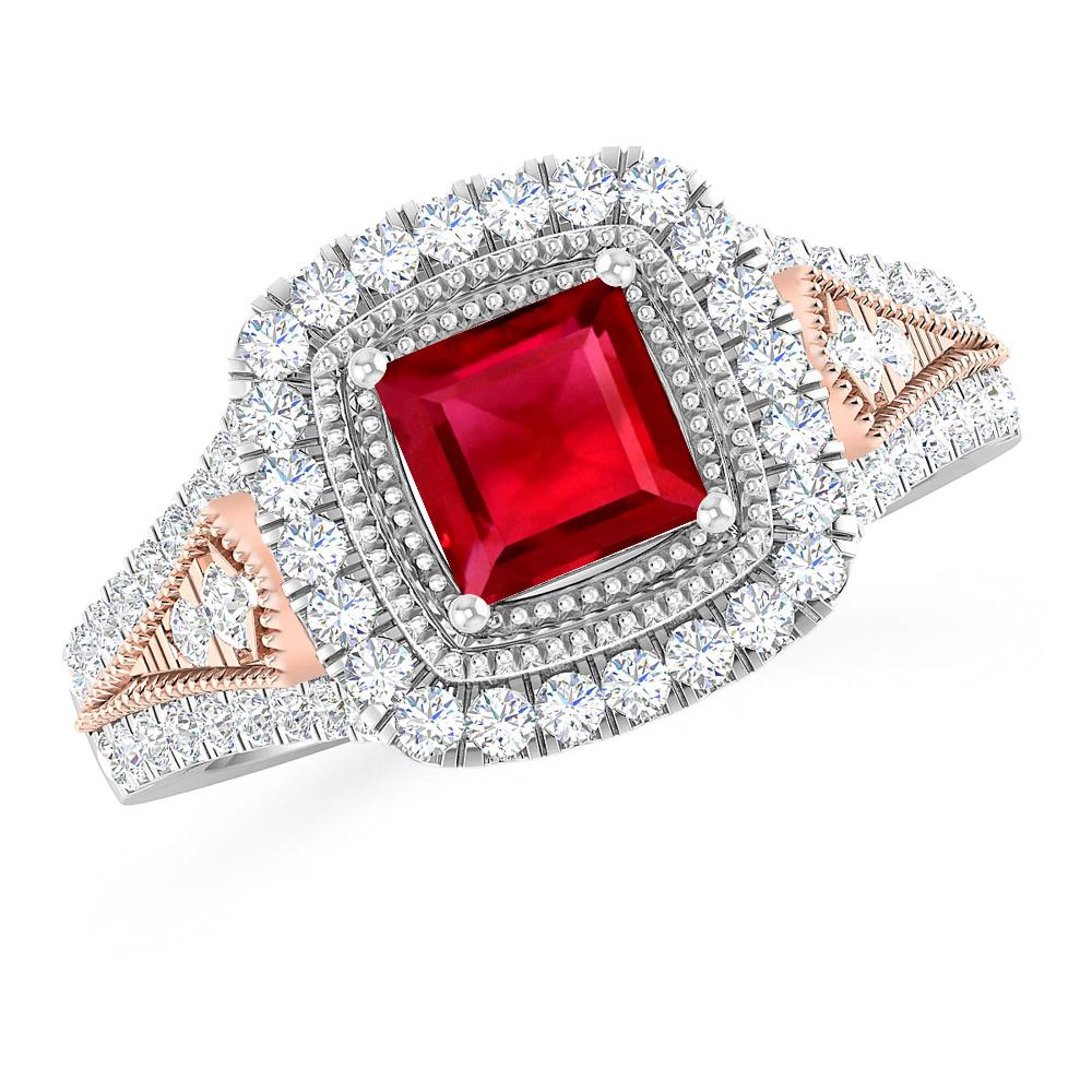 White Gold - Ruby