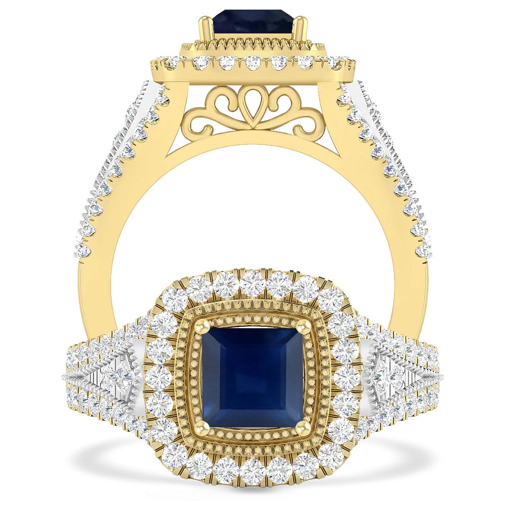 Yellow Gold - Sapphire