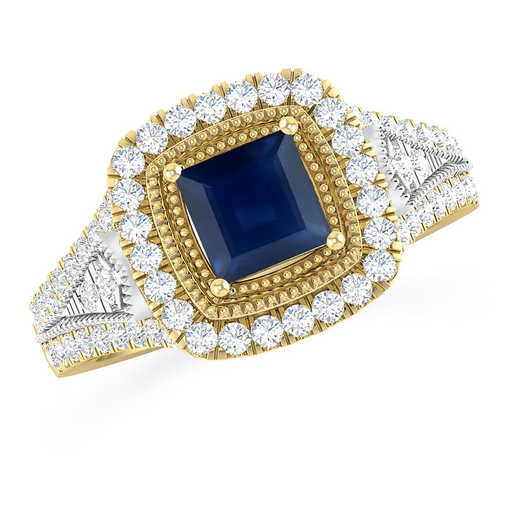 Yellow Gold - Sapphire