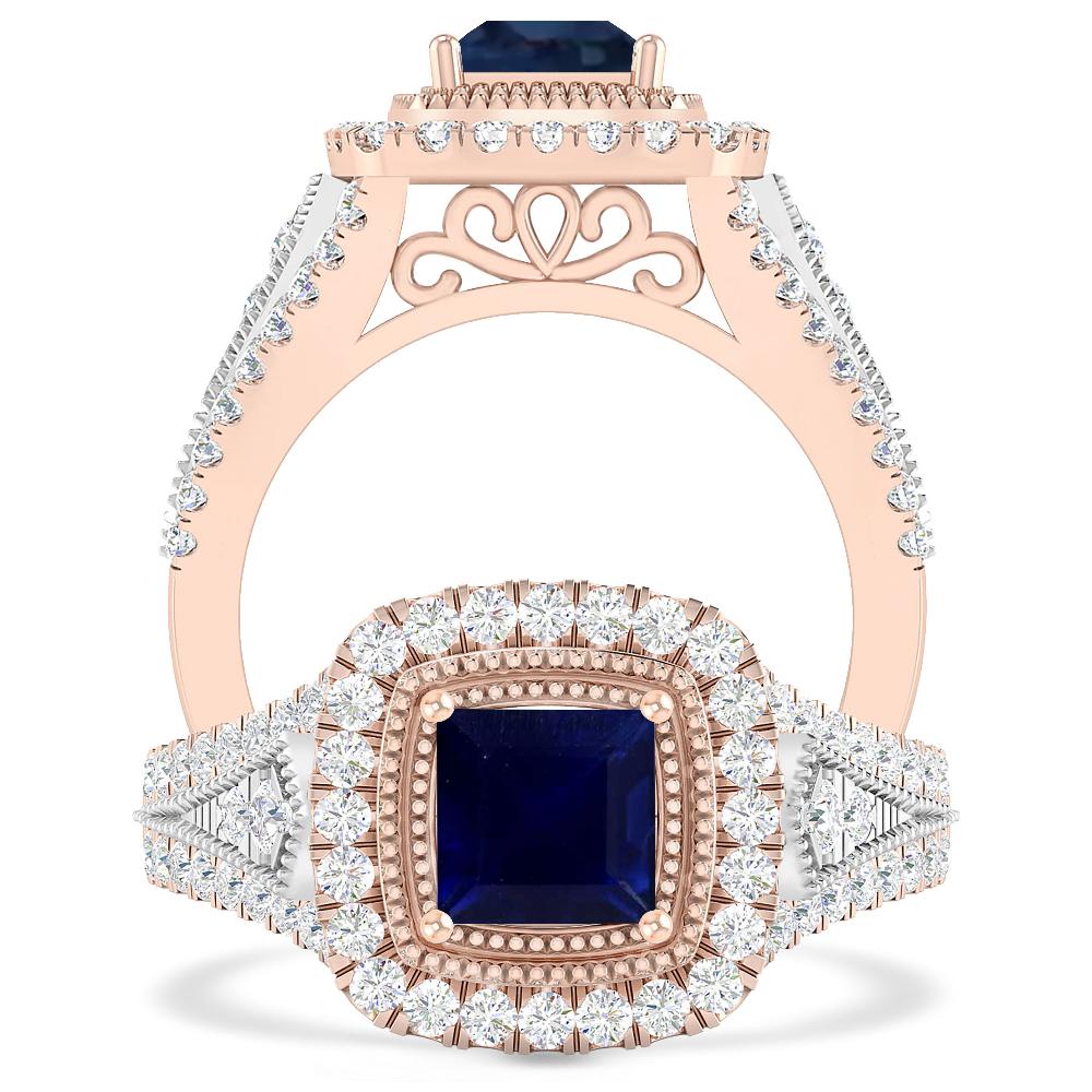 Rose Gold - Sapphire