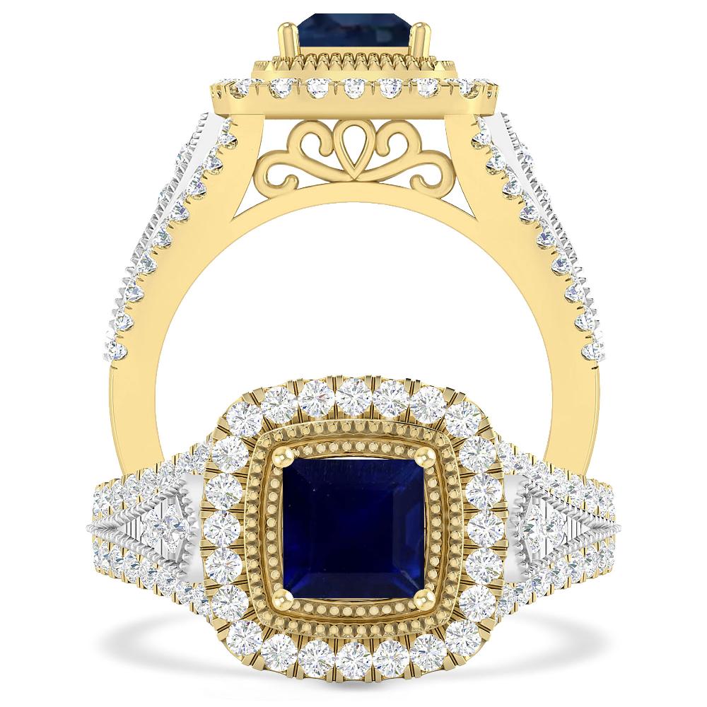 Yellow Gold - Sapphire