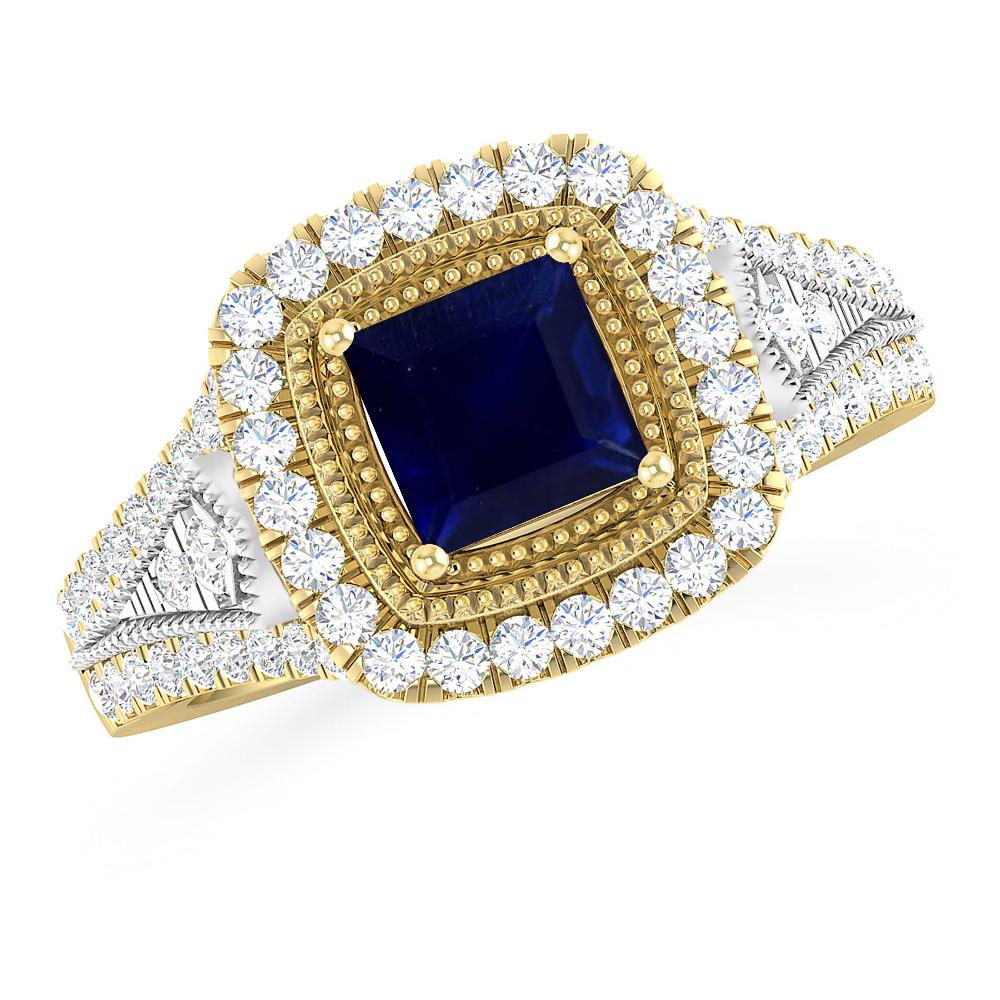 Yellow Gold - Sapphire