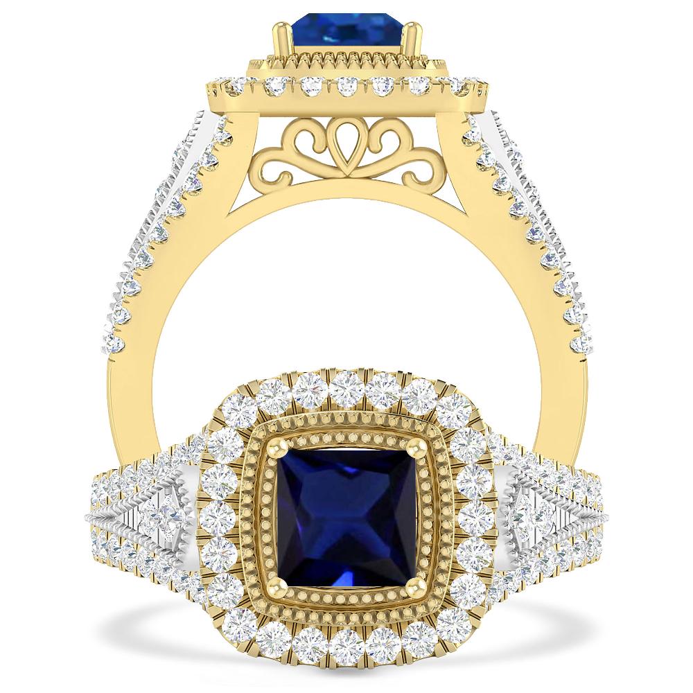 Yellow Gold - Sapphire