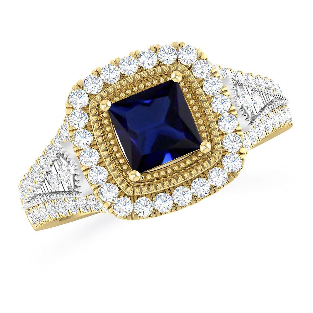 Yellow Gold - Sapphire