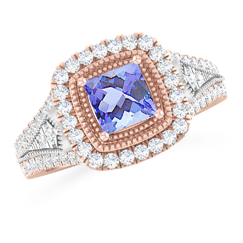 Rose Gold - Tanzanite