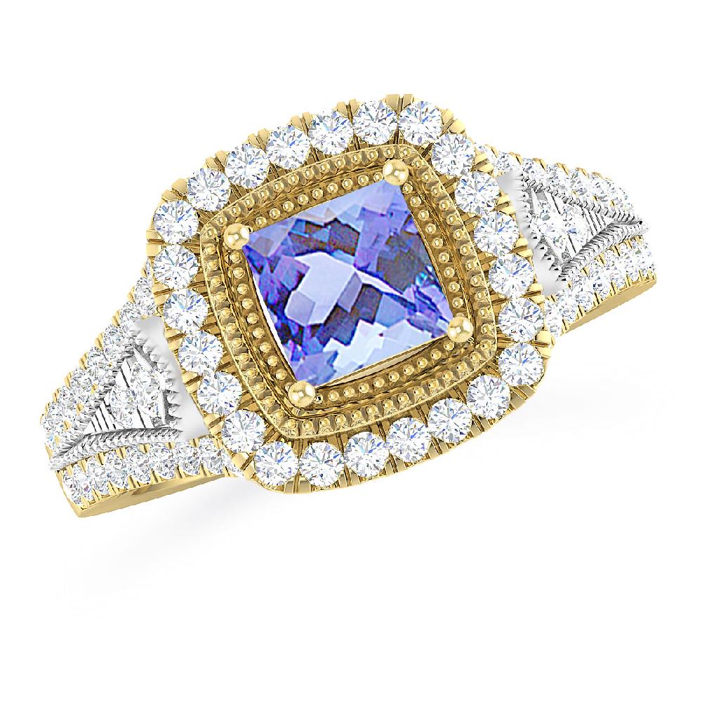 Yellow Gold - Tanzanite