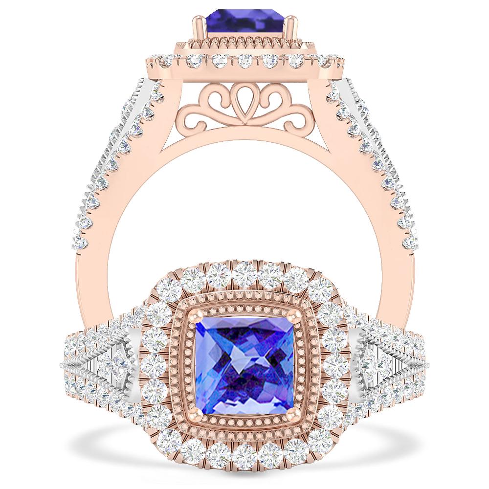 Rose Gold - Tanzanite