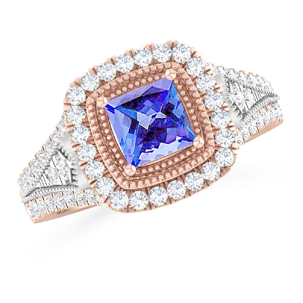Rose Gold - Tanzanite