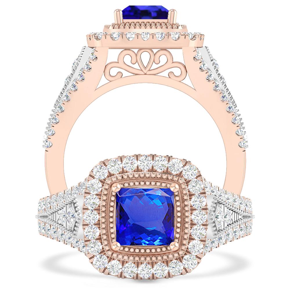 Rose Gold - Tanzanite