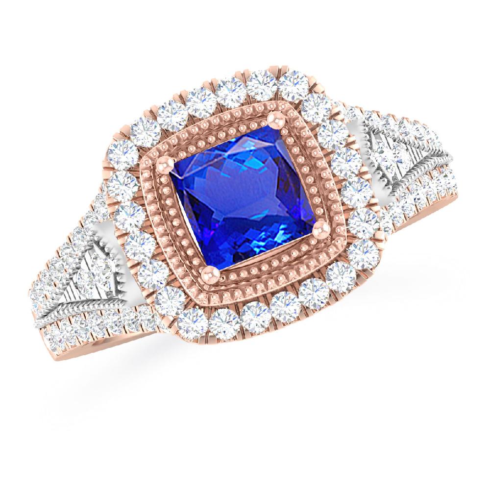 Rose Gold - Tanzanite