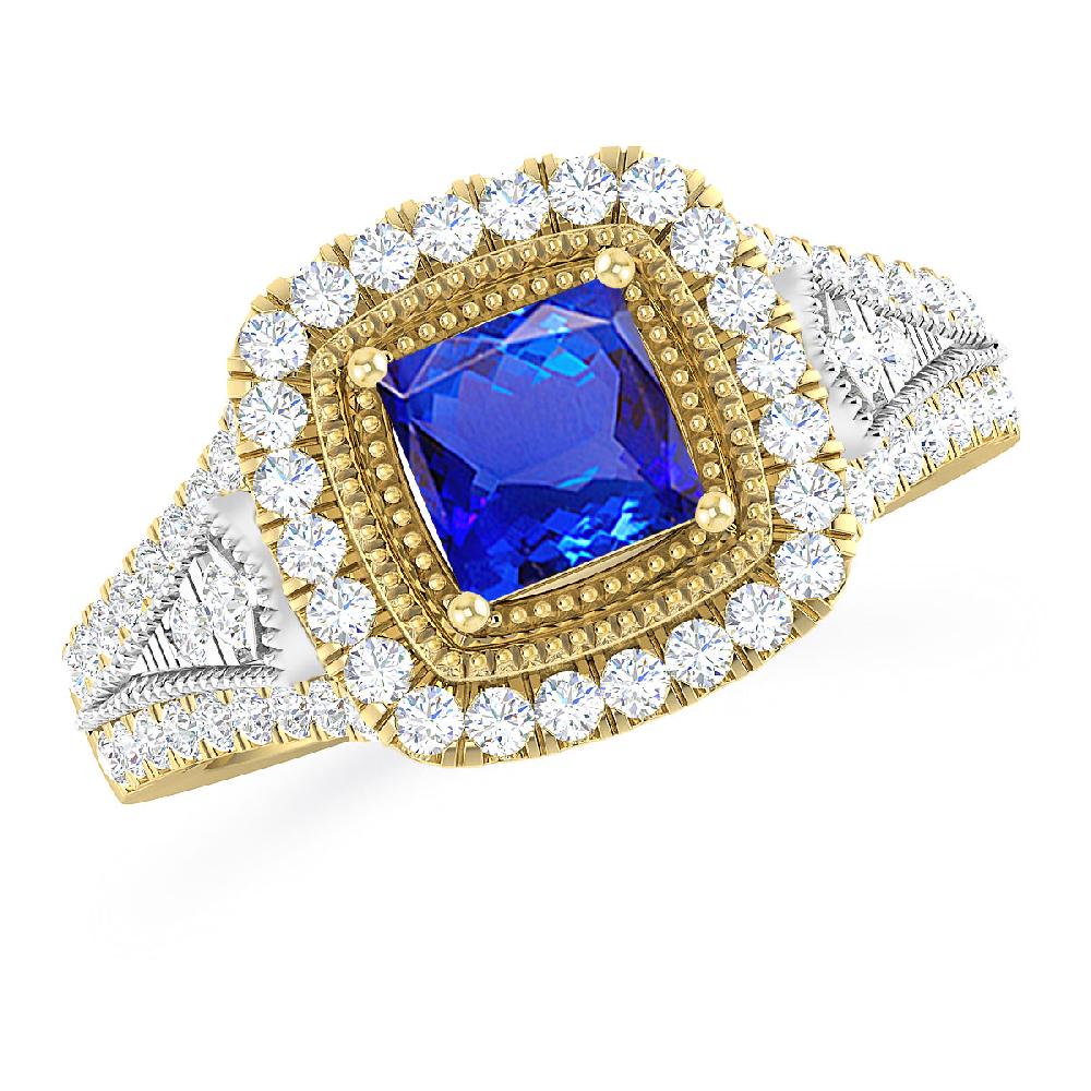 Yellow Gold - Tanzanite