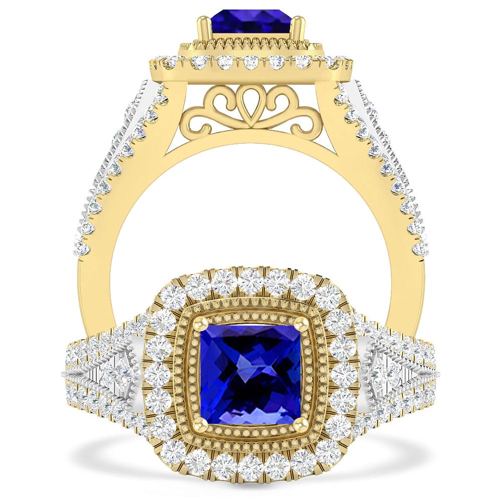 Yellow Gold - Tanzanite