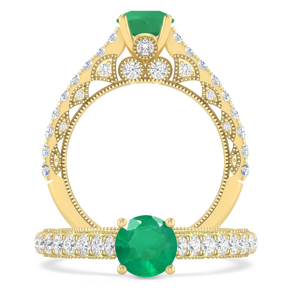 Yellow Gold - Emerald