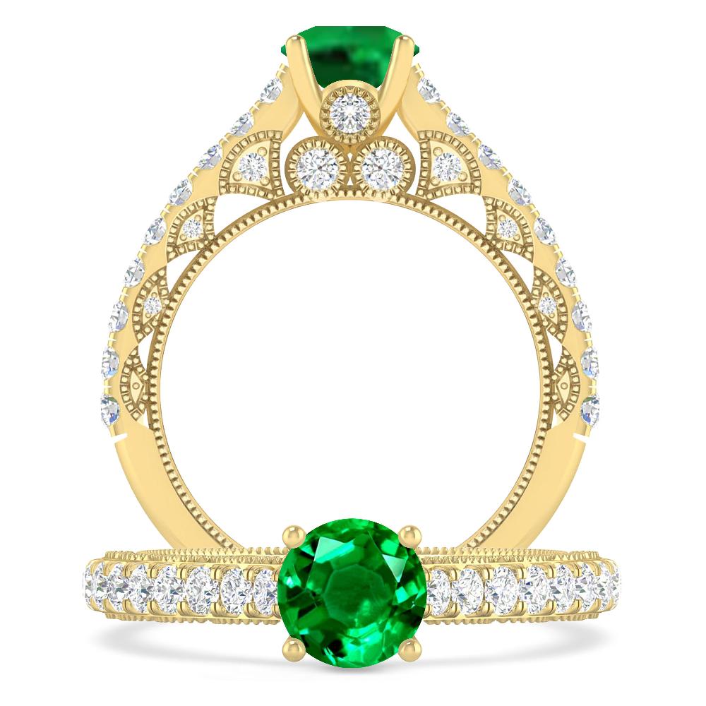 Yellow Gold - Emerald