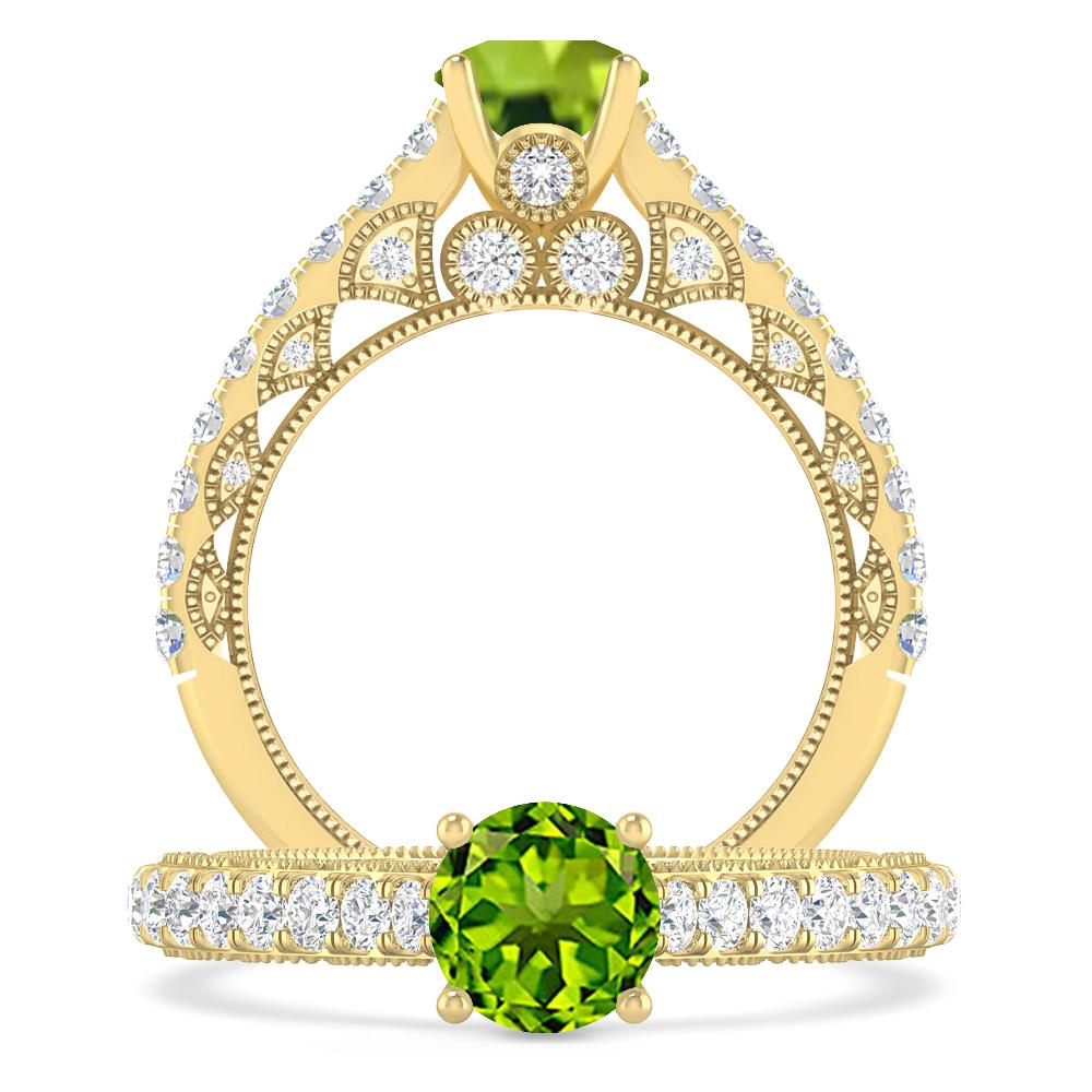 Yellow Gold - Peridot