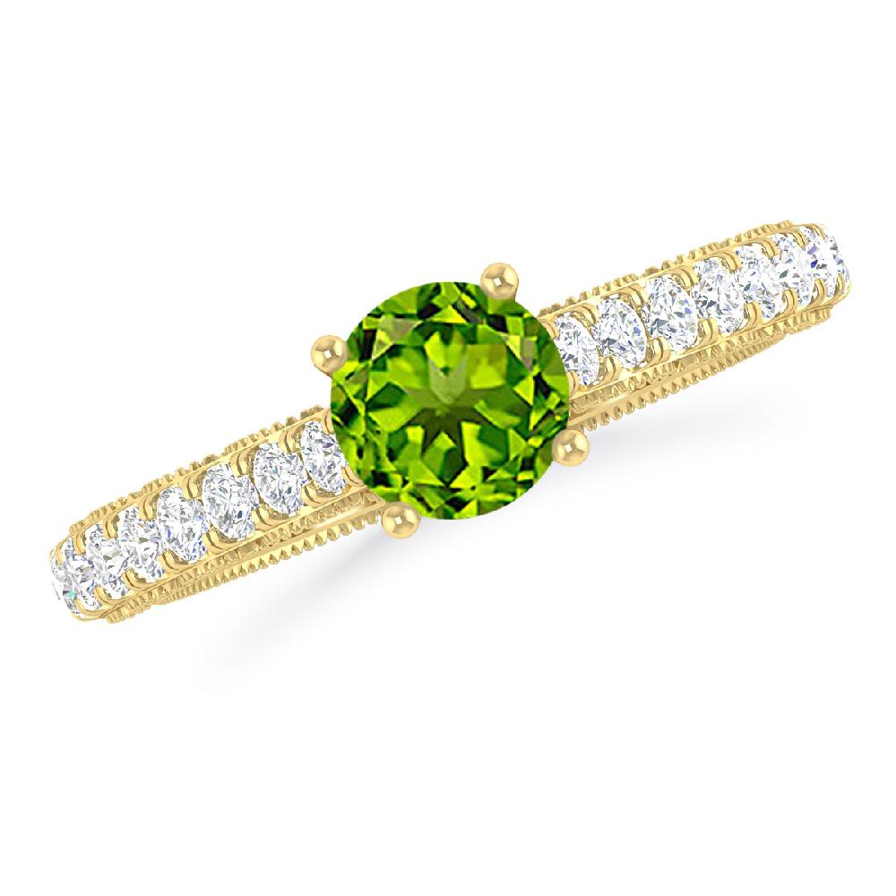 Yellow Gold - Peridot