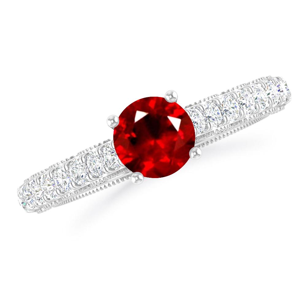 White Gold - Ruby