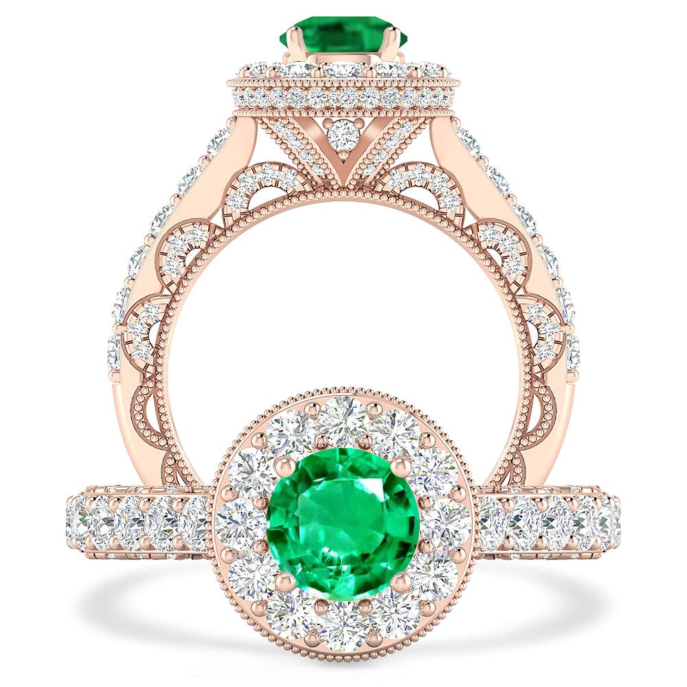 Rose Gold - Emerald