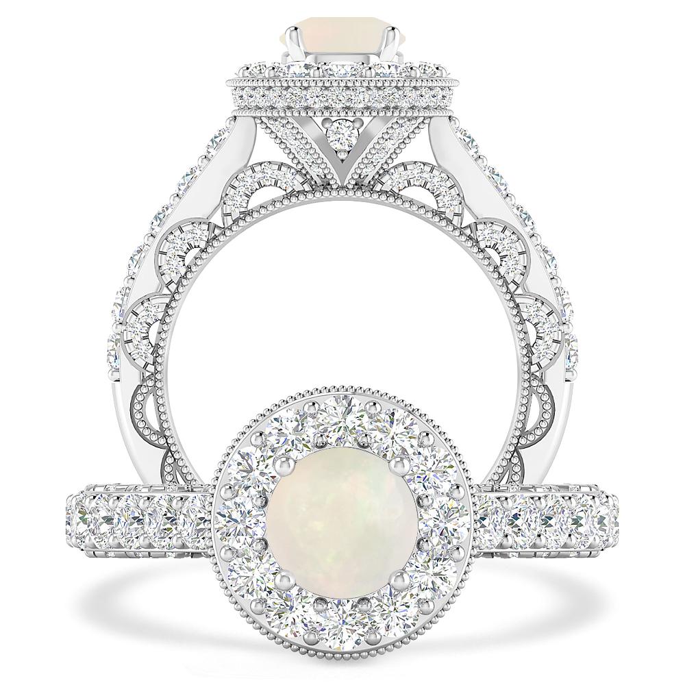 White Gold - Opal