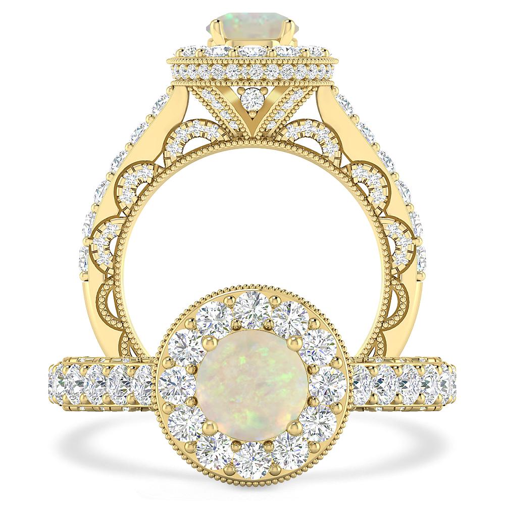 Yellow Gold - Opal