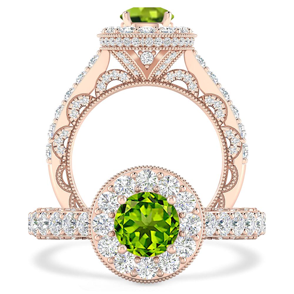 Rose Gold - Peridot